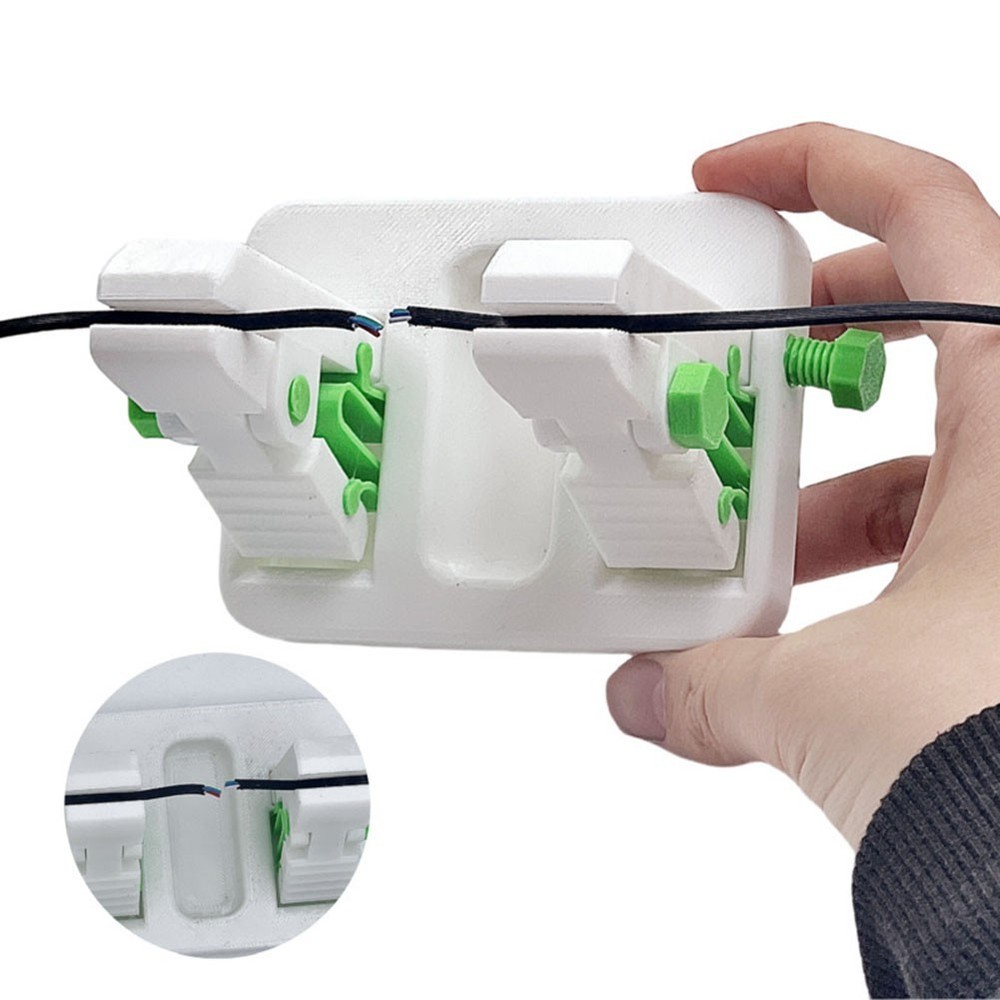 Compact Wire Mounting Bracket for Soldering Projects in Tight Workspaces