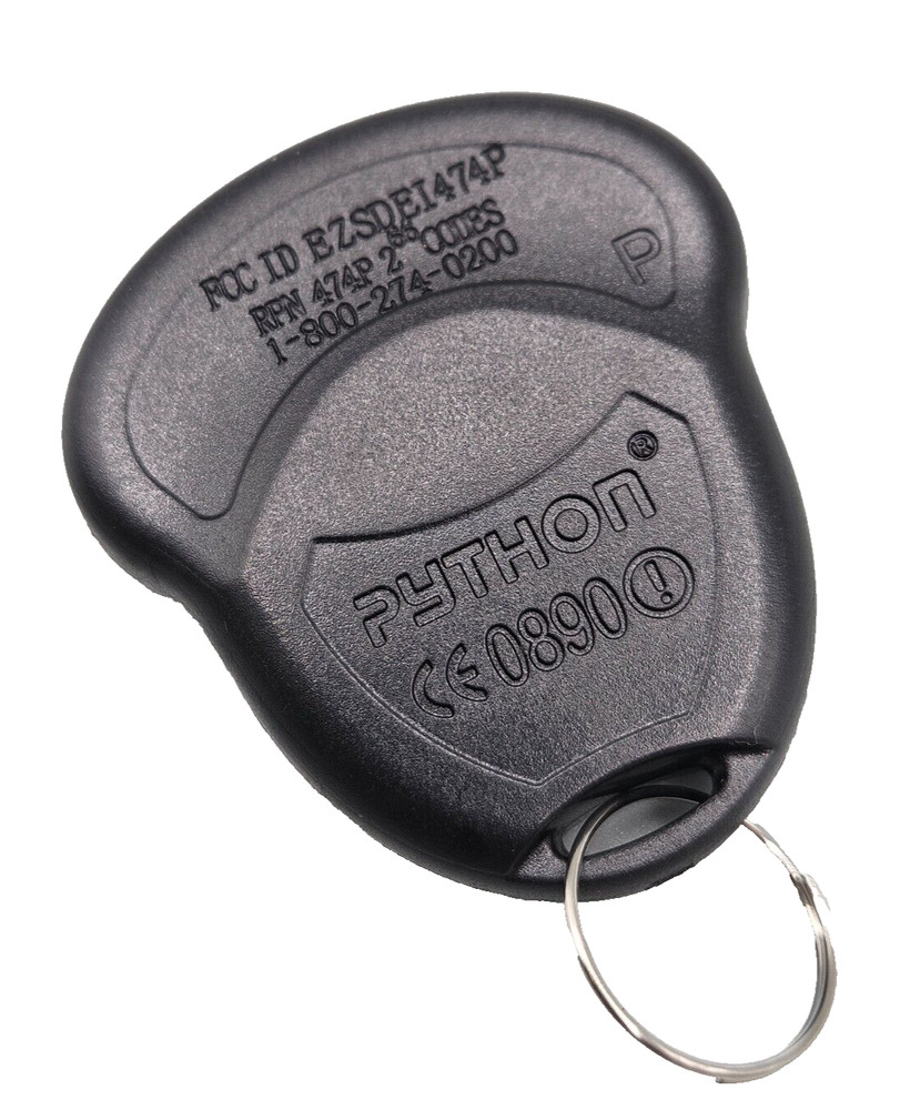 New 4 Button Python DEI Key Fob Remote 474P FCC ID EZSDEI474P - Free DIY Program