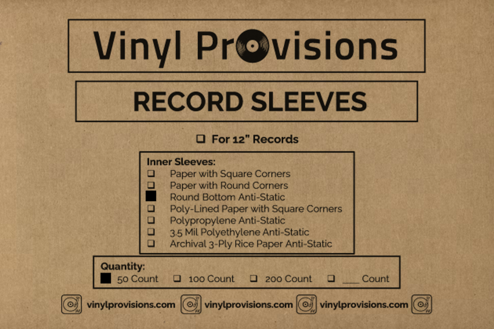 Anti-Static Round Bottom Inner Record Sleeves 50 | 100
