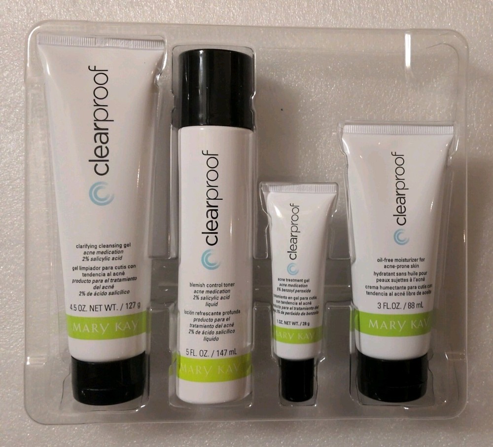 Mary Kay Clear Proof Acne System 4 Piece Cleanser Kit