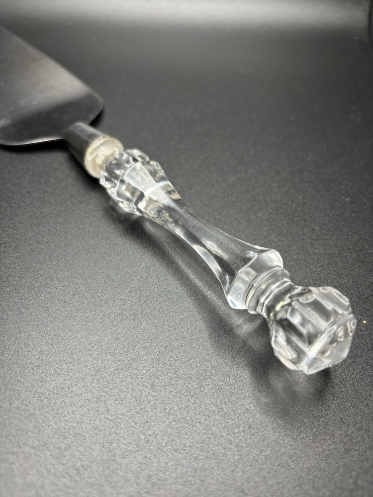 Stainless steel 11" Pie/ Cake Server Clear Lucite Handle