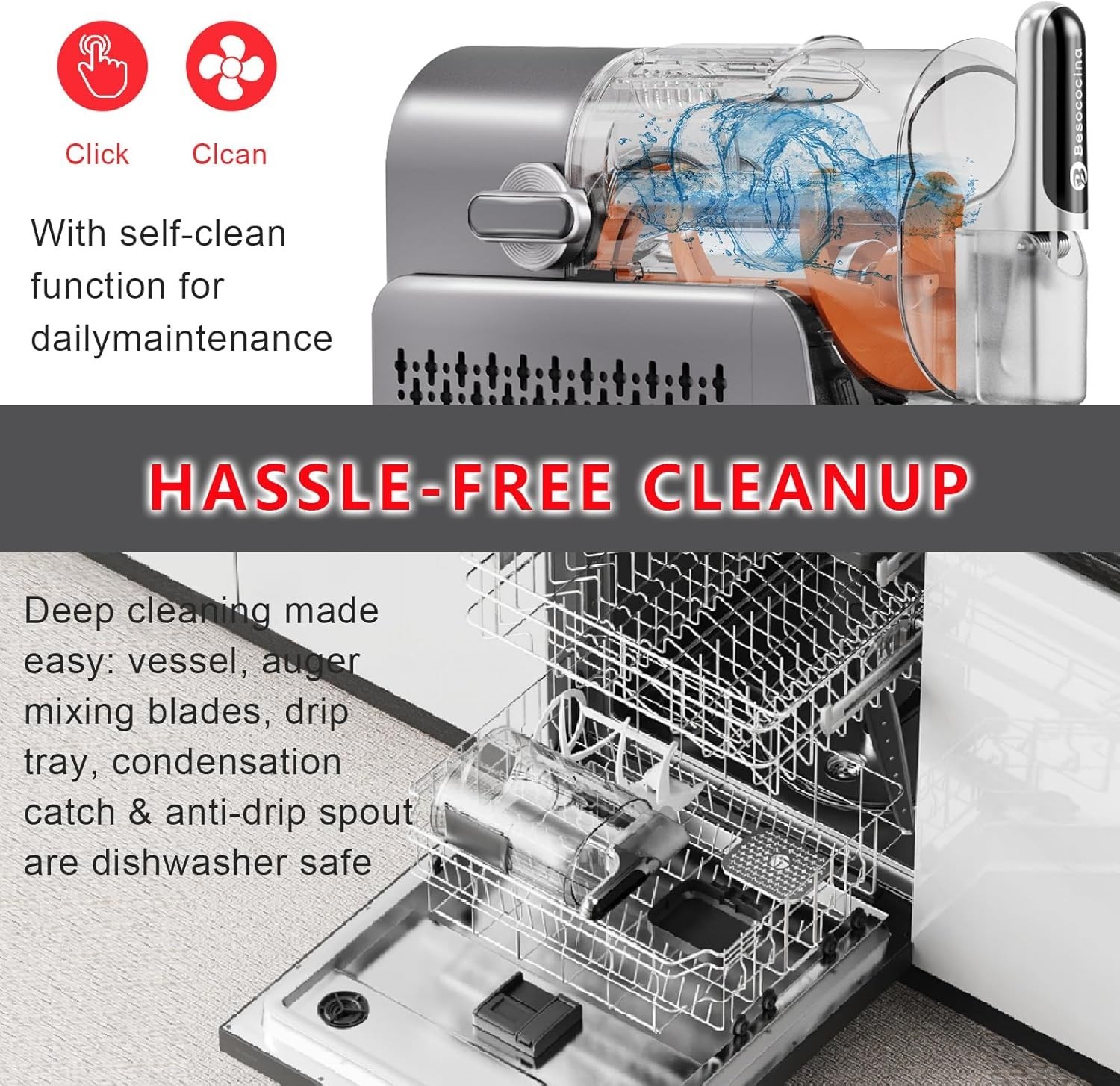 Slushie Machine 84oz, Slushy Machine for Home, Frozen Drink Machine 6.5-Inches