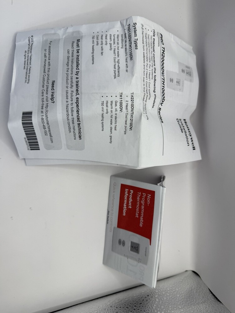Honeywell PRO TH1110DV1009 Non-Programmable Thermostat