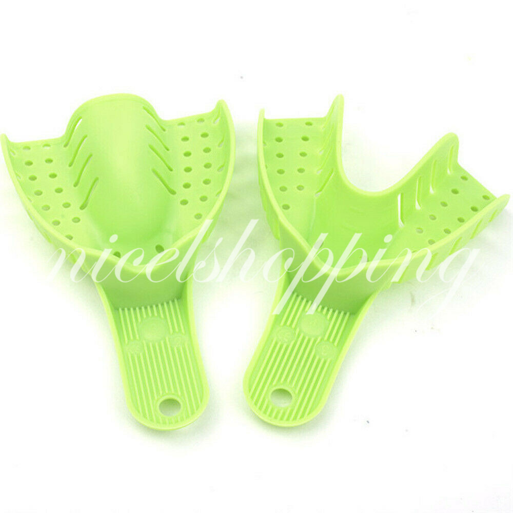 10x Dental Plastic Impression Trays Autoclavable Central Denture Disposable