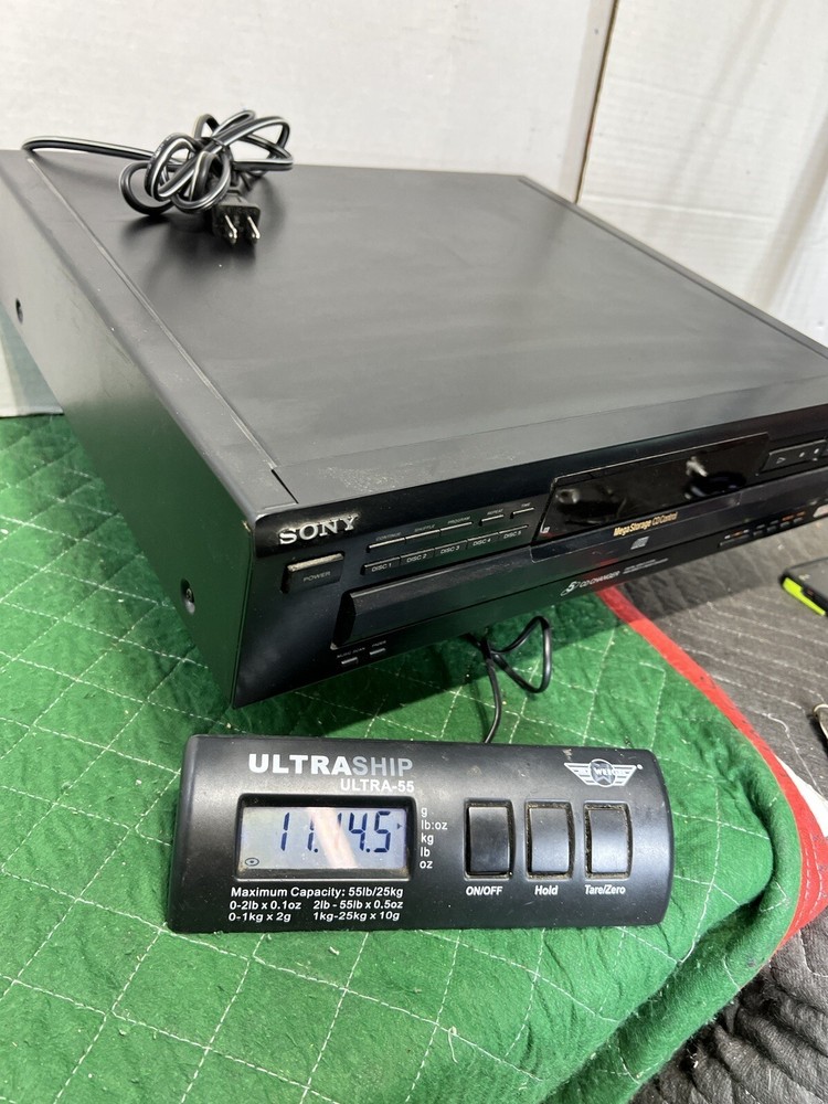 Sony CDP-C360Z 5 Disc Carousel CD Player TESTED WORKING No Remote