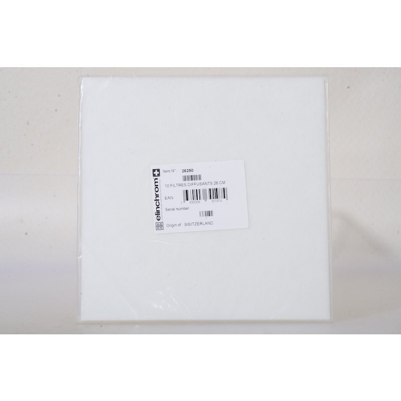 Elinchrom E26250 Diffusion Filter 26 Set With 10 Pieces For E26034 Holder -