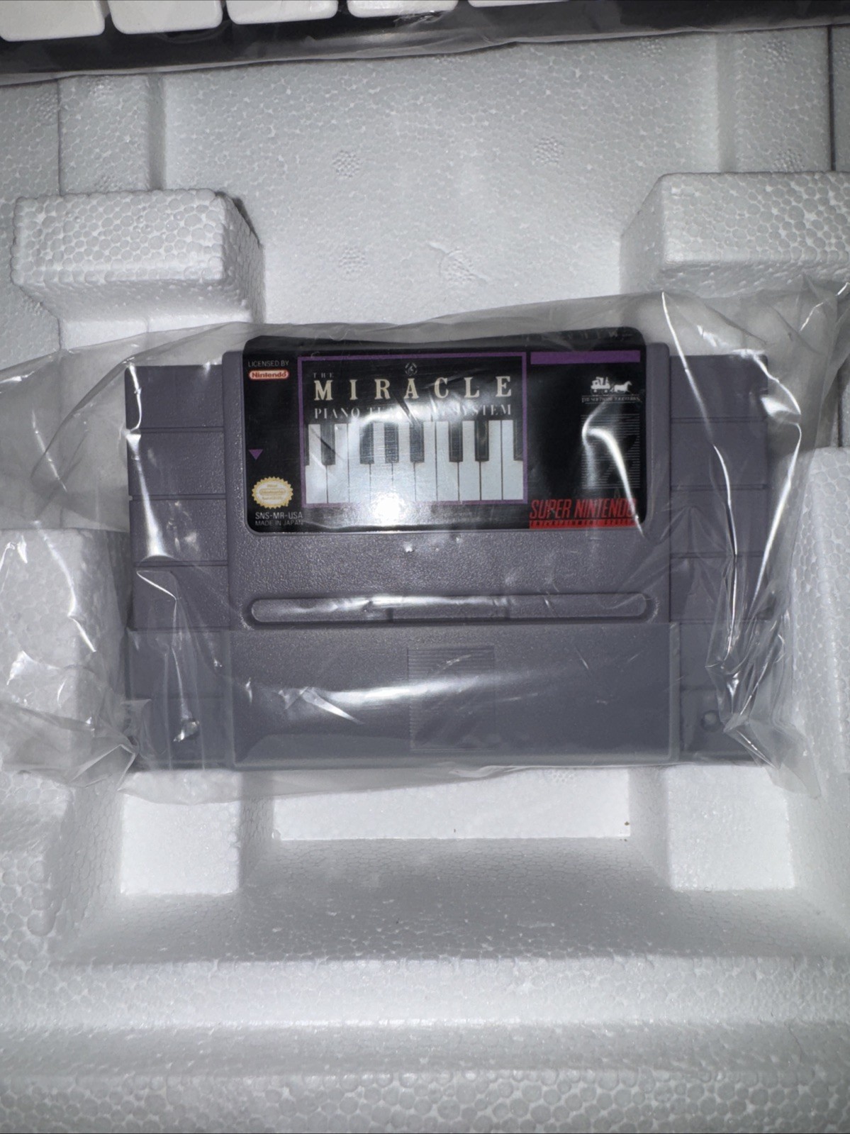 Miracle Piano Teaching System SNES keyboard and game set