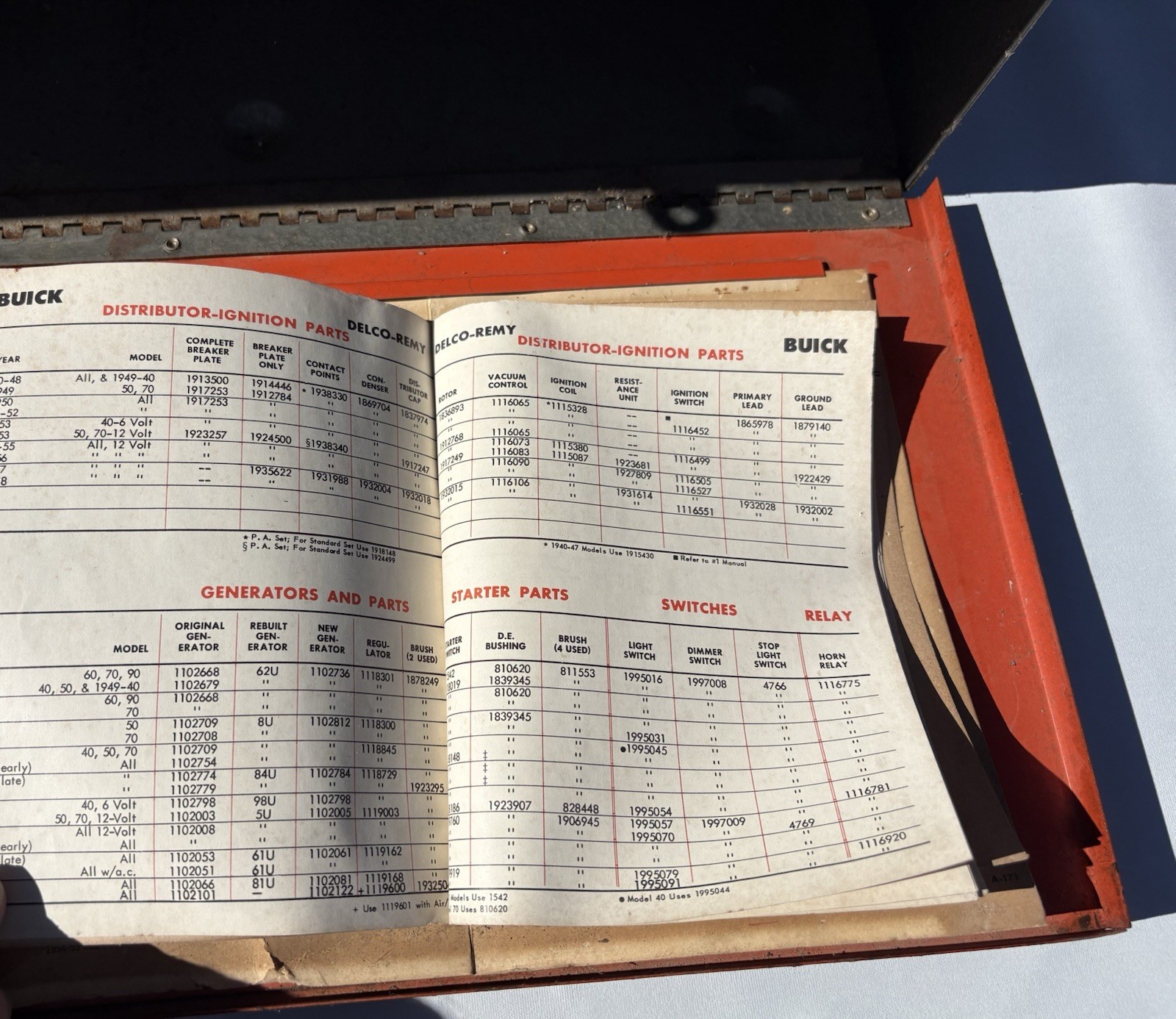 Vintage General Motors Delco Remy Ignition Parts Cabinet Dealer Man Cave