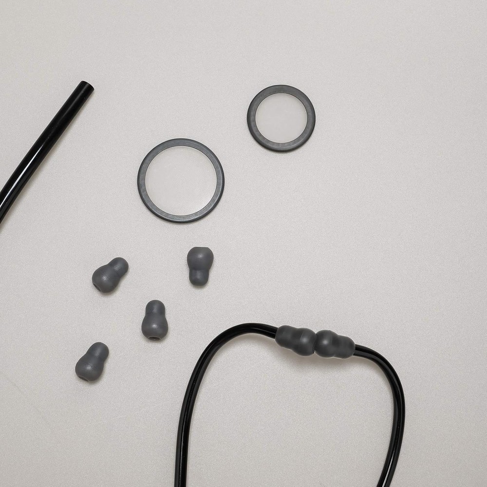 Reliable Silicone Ear Tips and Replacement Diaphragms for Stethoscopes, Gray