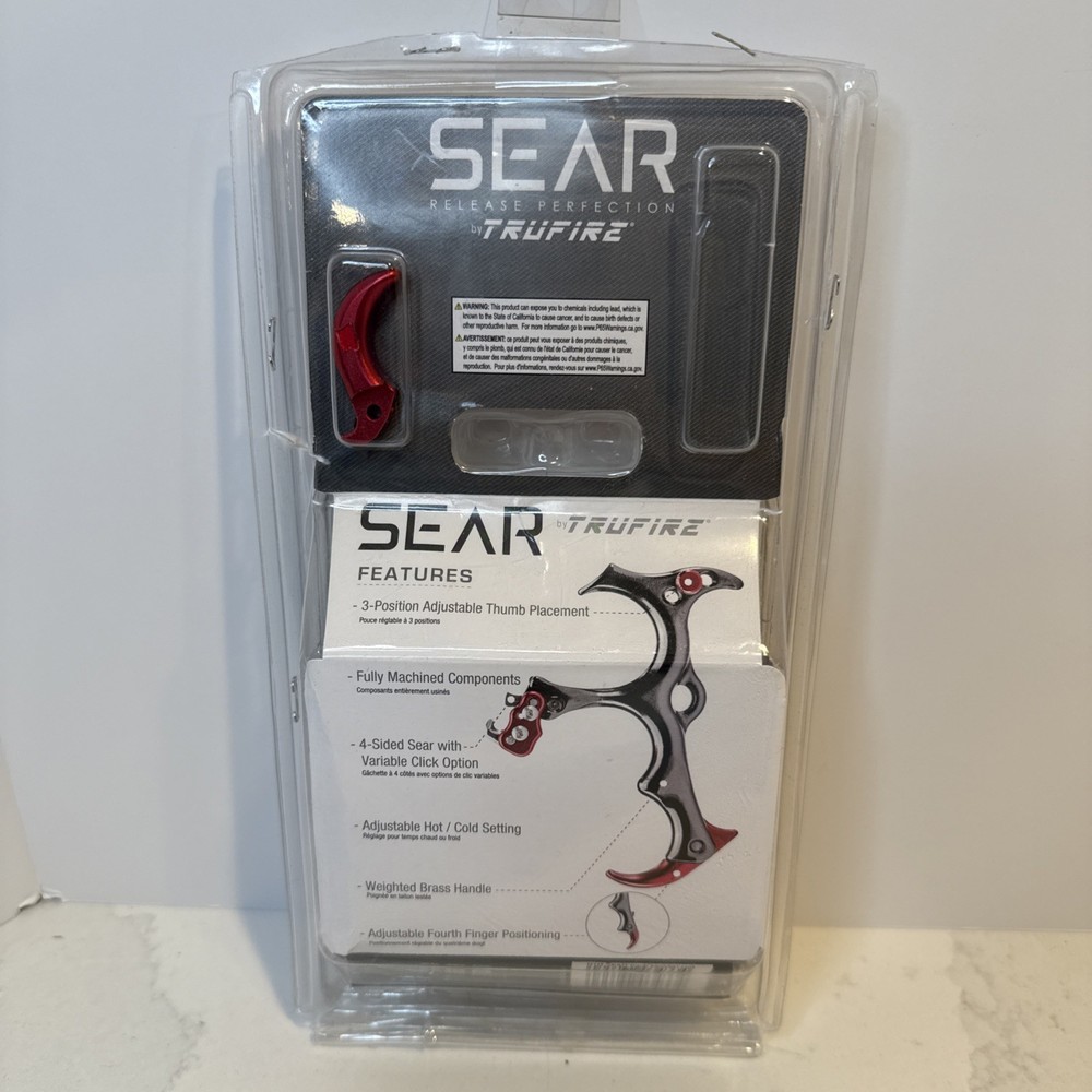 Tru-Fire Sear Hand-Held Archery Compound Bow Hinge Release / Sealed / Ships Fast