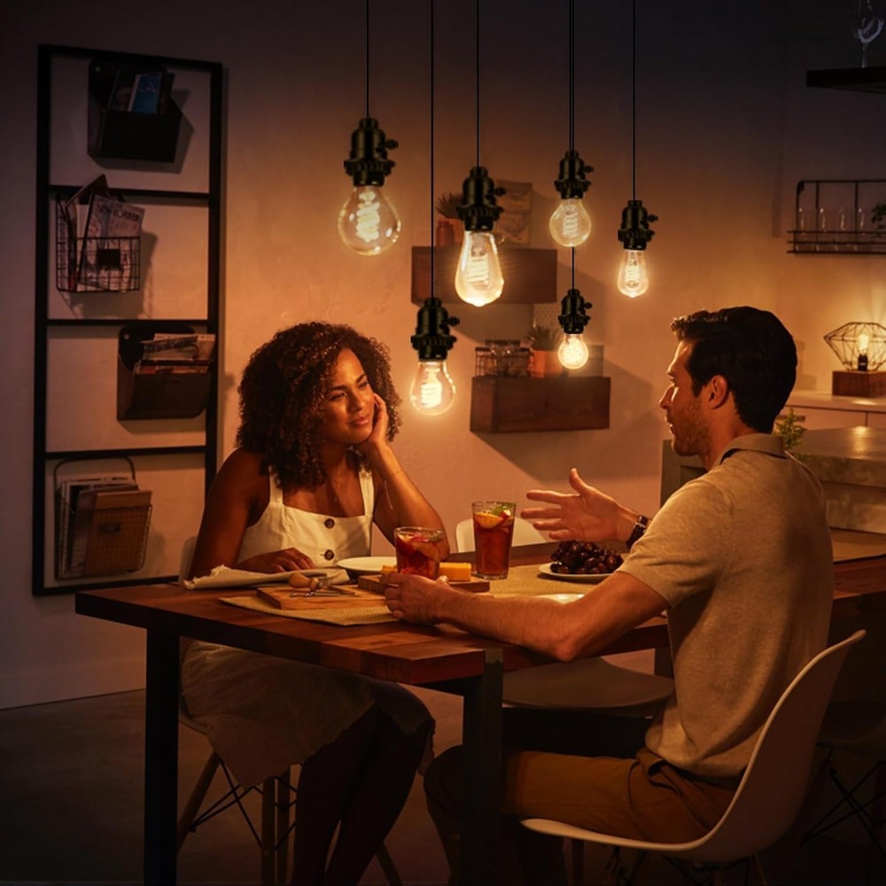 Stylish E26 Black Light Socket with Integrated ON/Off Switch for Easy Install