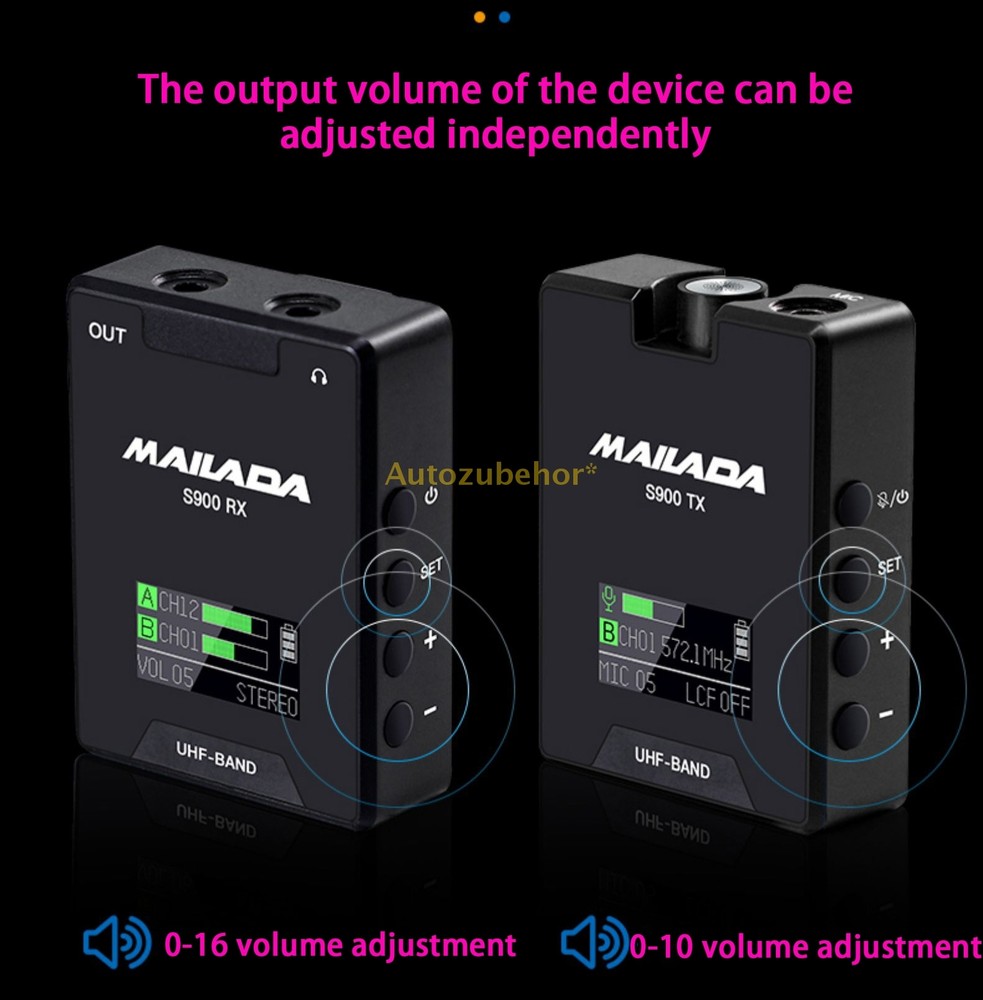 For Live Broadcasting Interview Recording Wireless Radio Reception Microphone