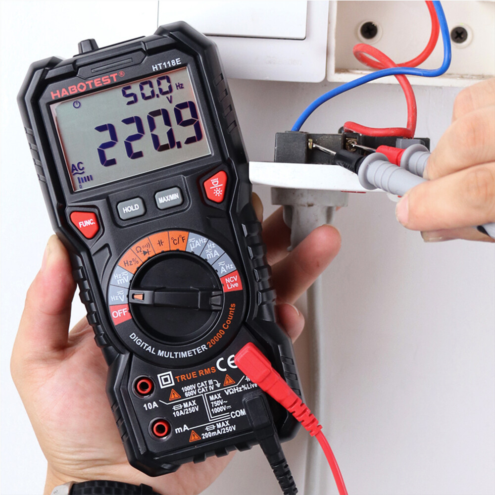 High Precision Digital Multimeter Voltmeter AC DC Ammeter Ohmmeter Meter Tester