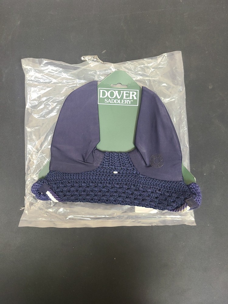 New Dover Saddlery DS Piped Ear Bonnet Blue