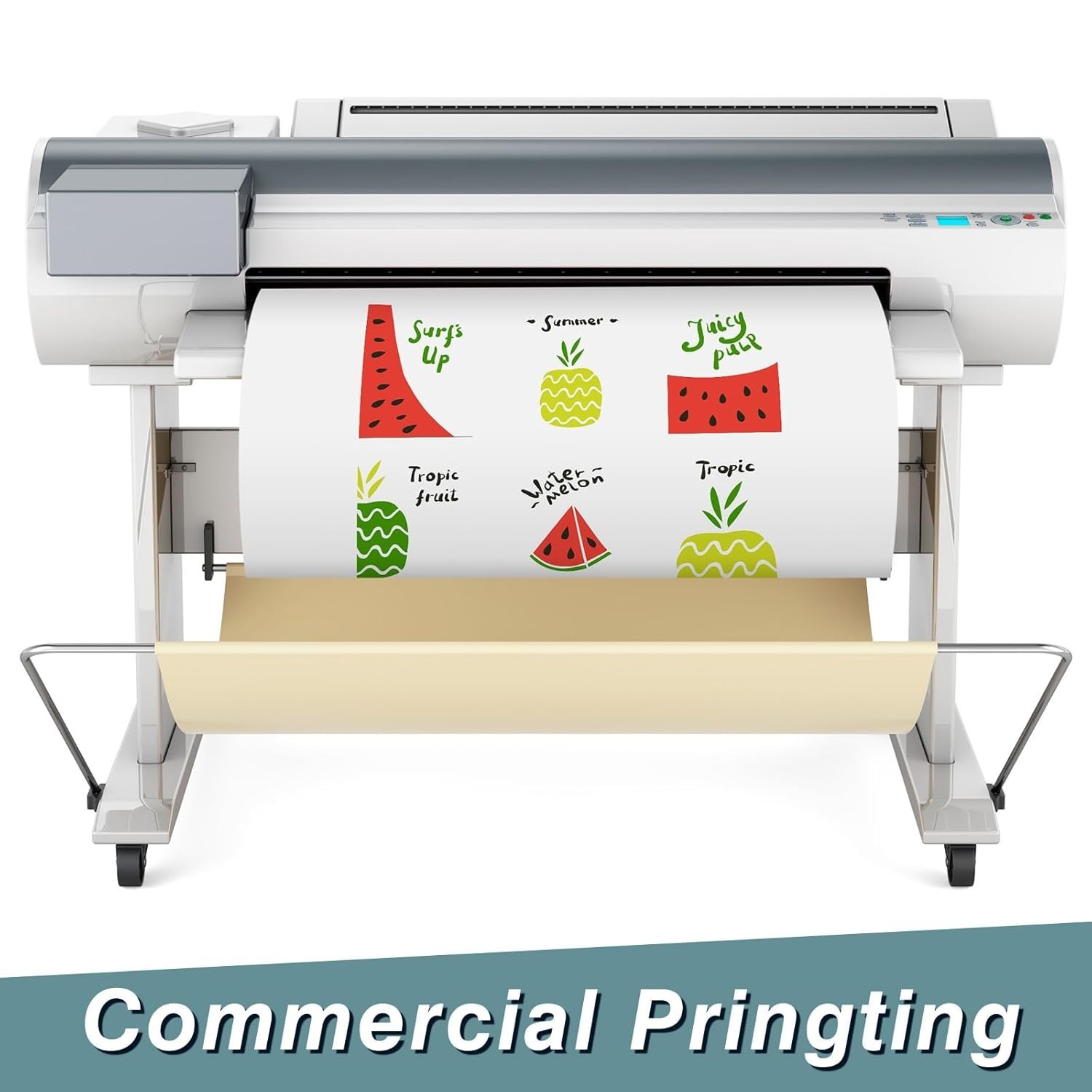 24 Inch X 10 Feet, 30 Mil Blank White Surface Magnet Sheets Magnetic Roll Printa