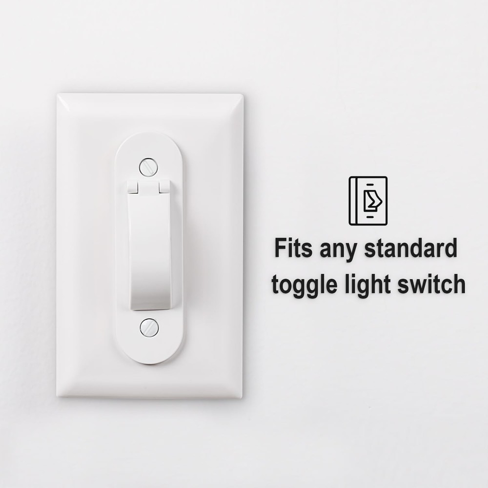8-Pack Child Proof Light Switch Guards: Toggle Protection in White