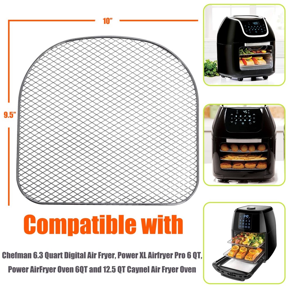 Hoqqf Dehydrator Racks Compatible with 6qt Chefman Racks, Silver