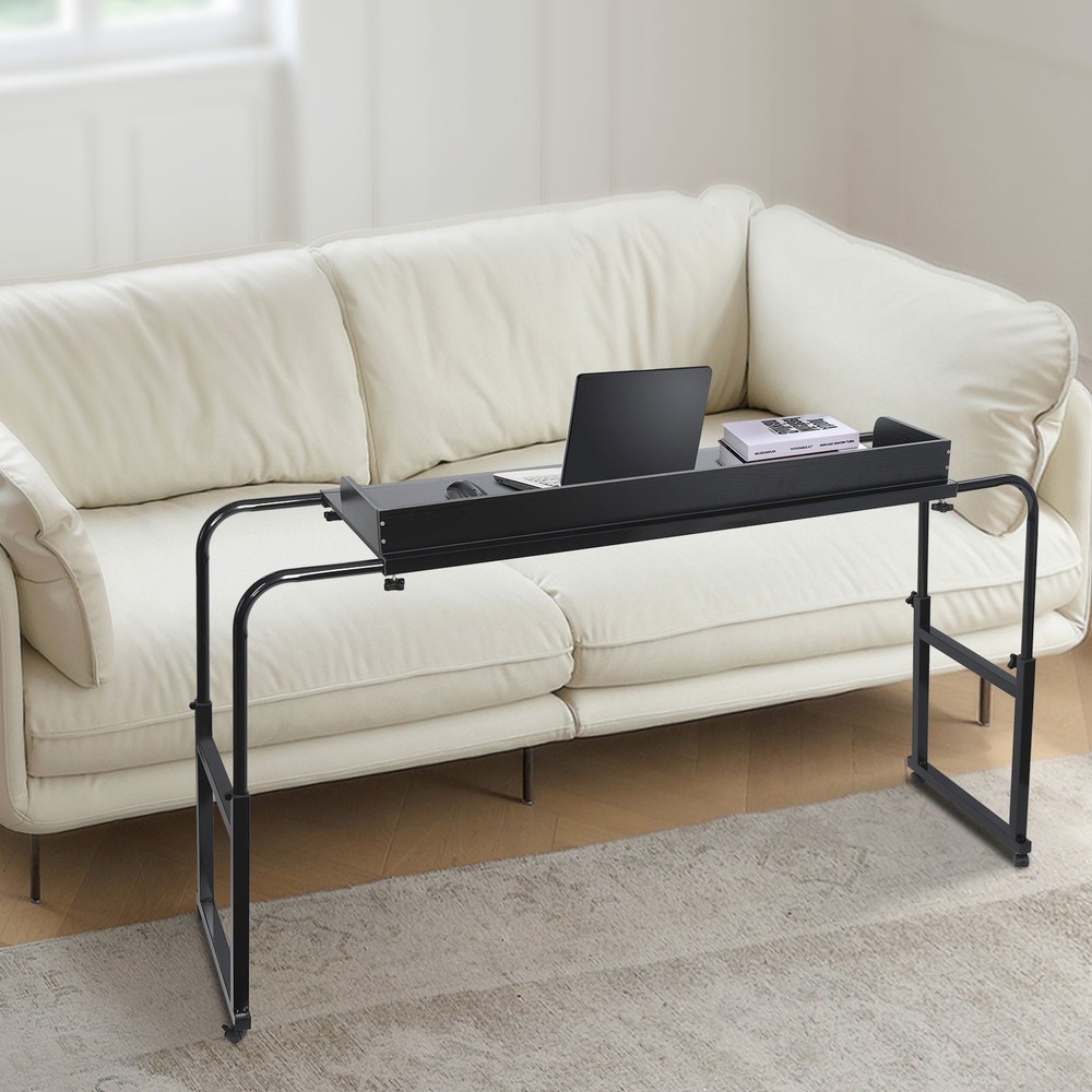 Overbed Table Mobility Table Cross Bed Height & Length Adjustable Over Bed Desk