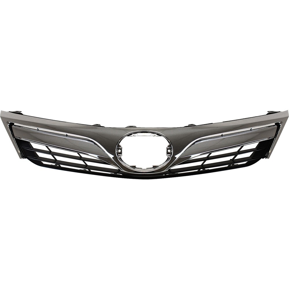 Grille Assembly For 2012-2014 Toyota Camry Painted Black Shell and Insert Sedan