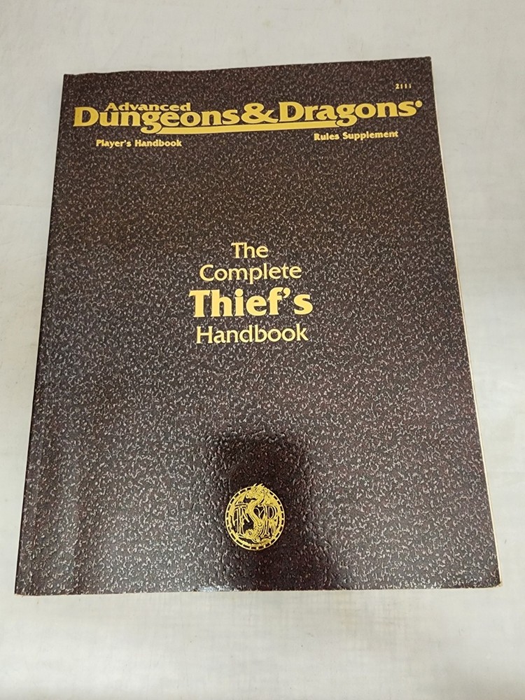 Advanced Dungeons & Dragons 2E The Complete Thief's Handbook TSR Original