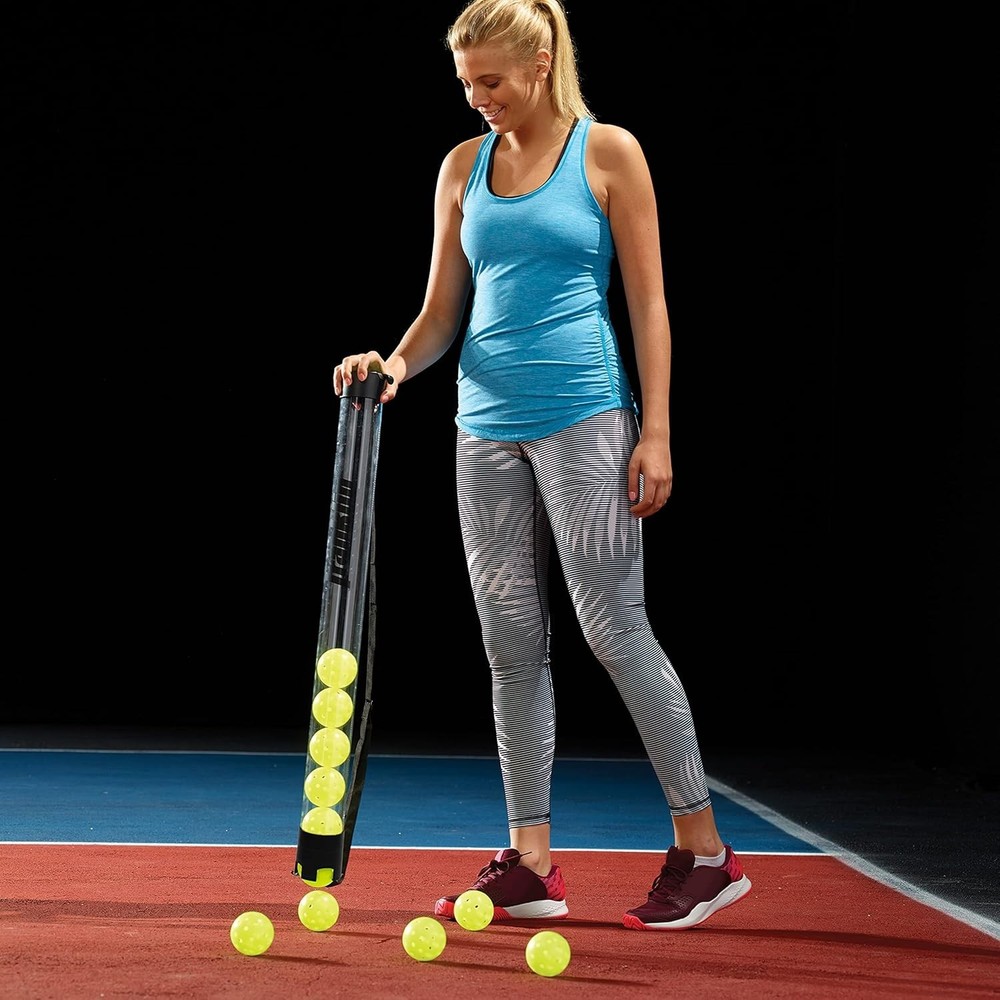 Lightweight Pickleball Picker Upper with Adjustable Strap - Stores 13 Balls