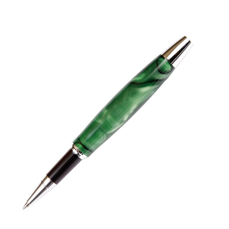 E423 - Green & Black Rollerball Pen