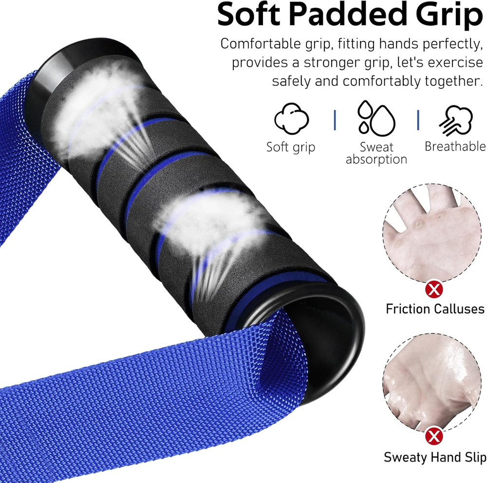 Exercise Handles, Replacement Cable Machine Attachments for Home Gym Equipment,