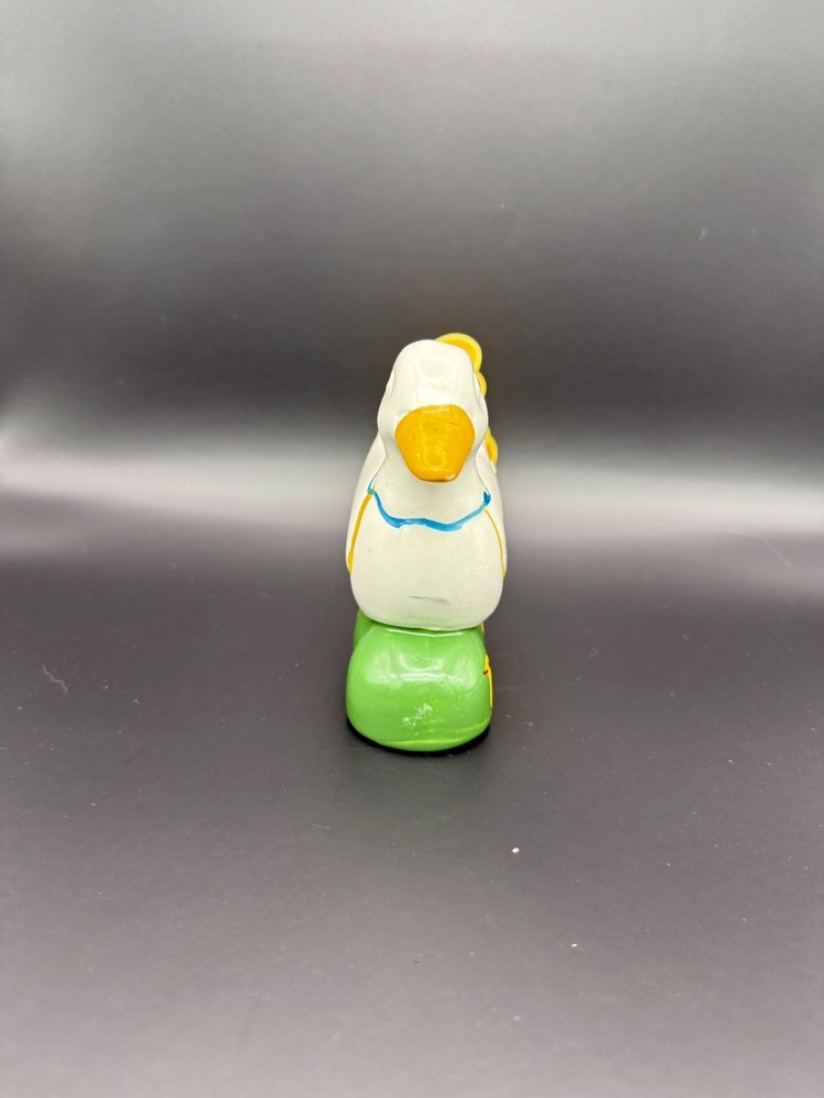 Vintage ceramic goose with measuring spoons set