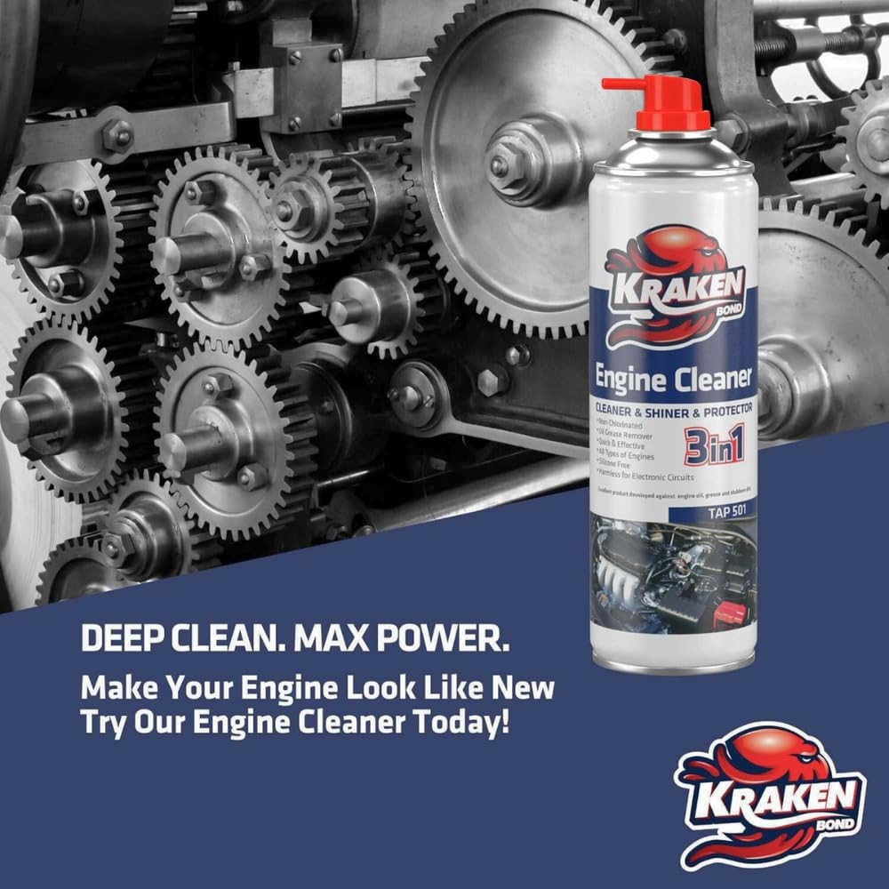 Engine Cleaner Spray 2x12.3 fl. Oz Engine Degreaser for Engine Bay, Gunk, an...