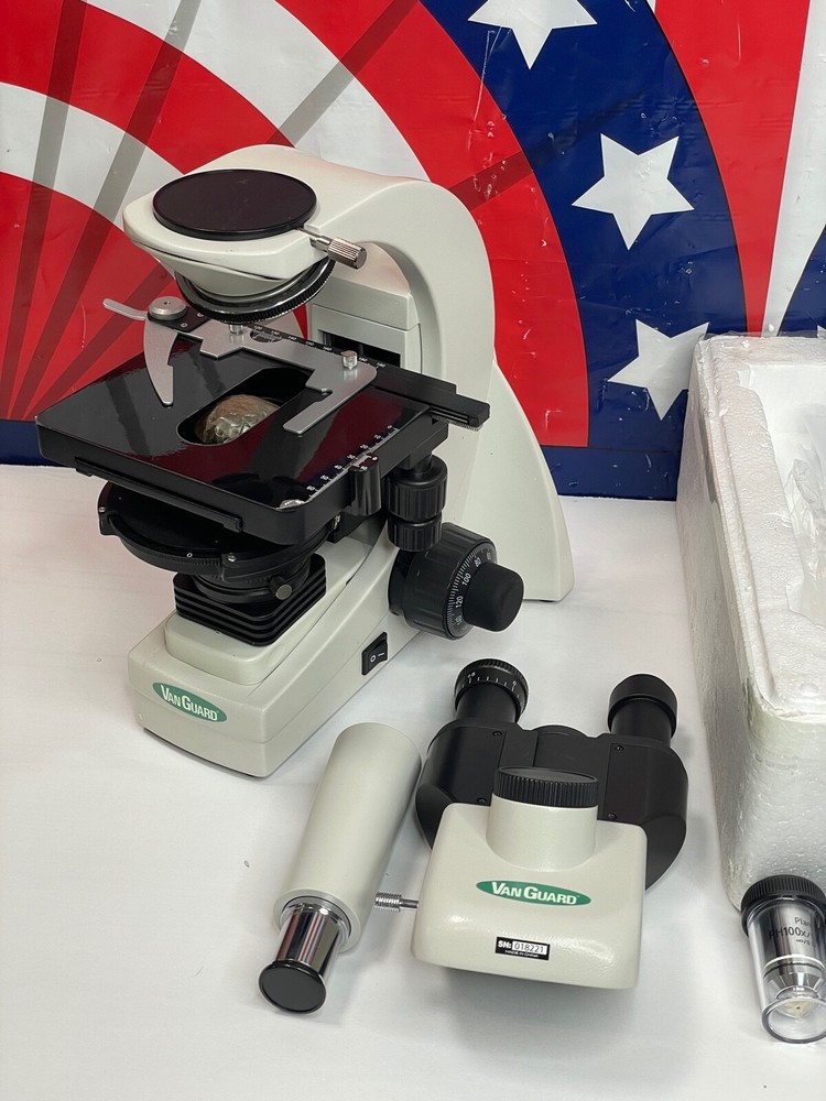 VanGuard 1333PHi 1300 Series Compound Trinocular Microscope Plan Achromatic READ