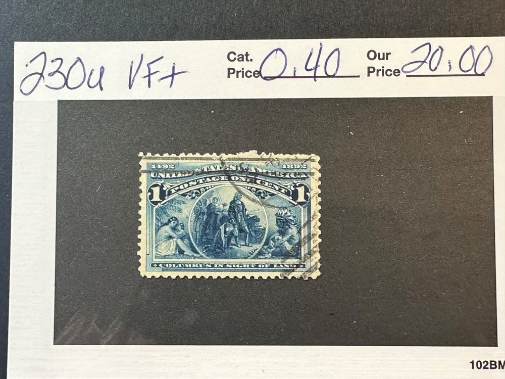 Scott #  230 VF+   2024 Scott Catalogue Value $ 0.40