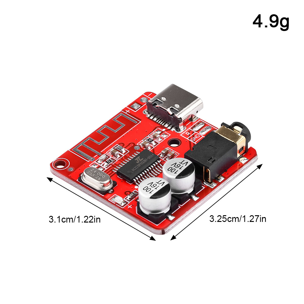 3.7V-5V Mini Bluetooth 5.0 Audio Receiver MP3 Decoder Lossless Amplifier Module