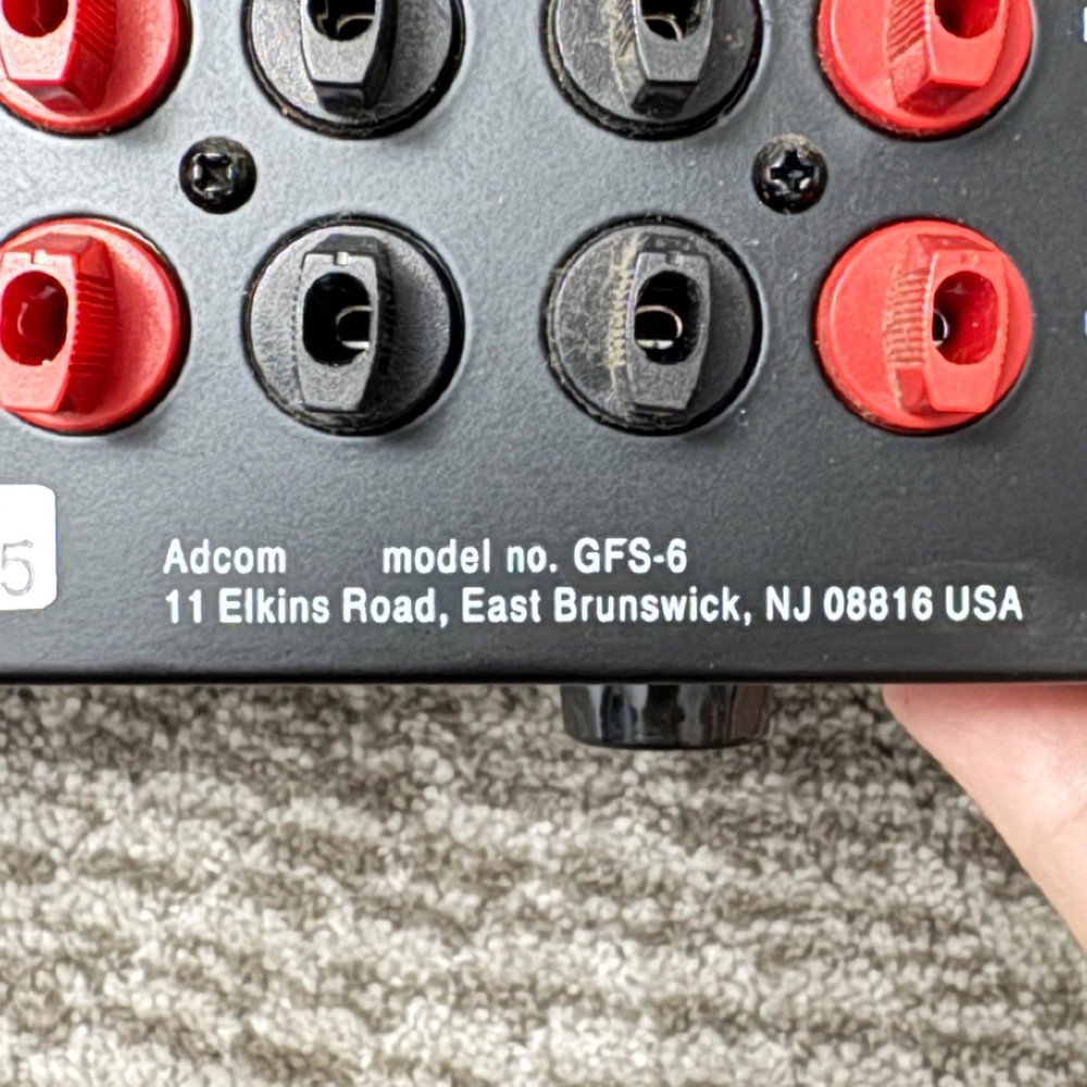 ADCOM GFS-6 Speaker Selector Amp Protection