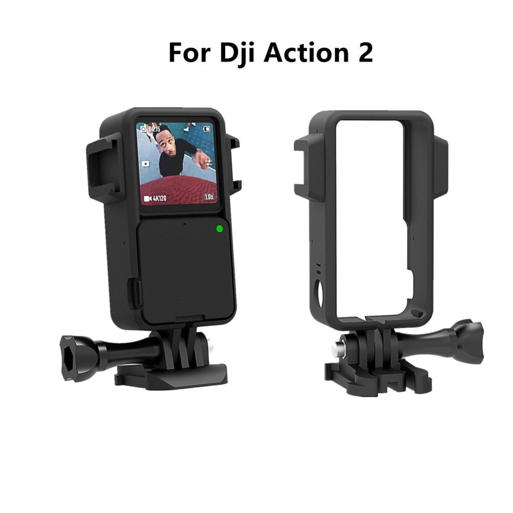 Anti-Shock Camera Protective Frame Shell With Base For Dji Osmo Action 2 A
