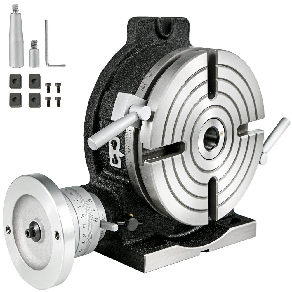 HV 8in Rotary Table Horizontal Vertical 3MT Precision Drilling Boring