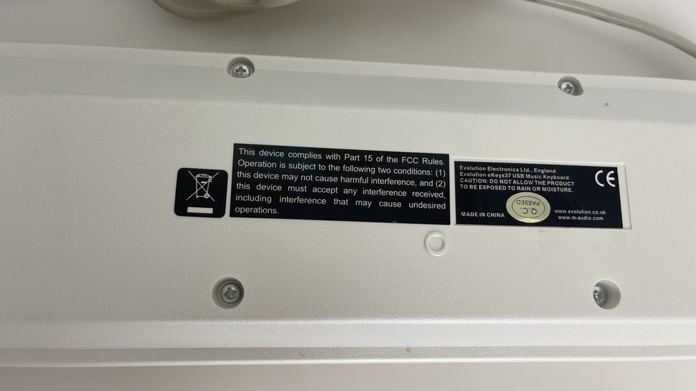 Evolution Ekeys 37-37 Note Mini Keys Midi Controller Keyboard