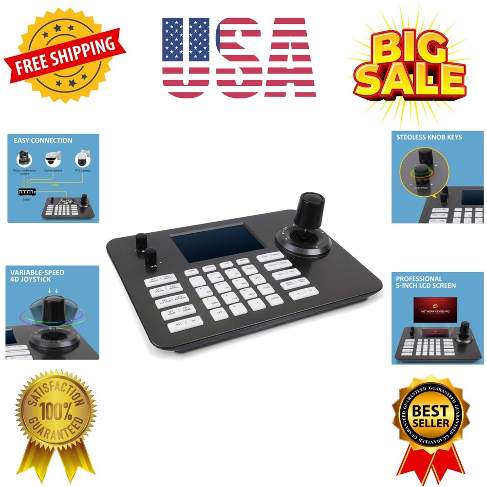 PTZ Controller Camera Controller POE Network 4D Joystick Decoding Keyboard In...