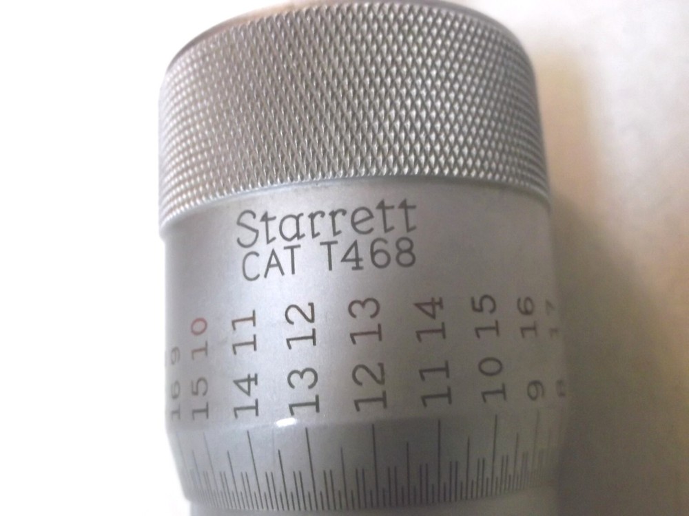 Starrett T468 Postable Depth Micrometer 1" Range 4 Tenth Accuracy