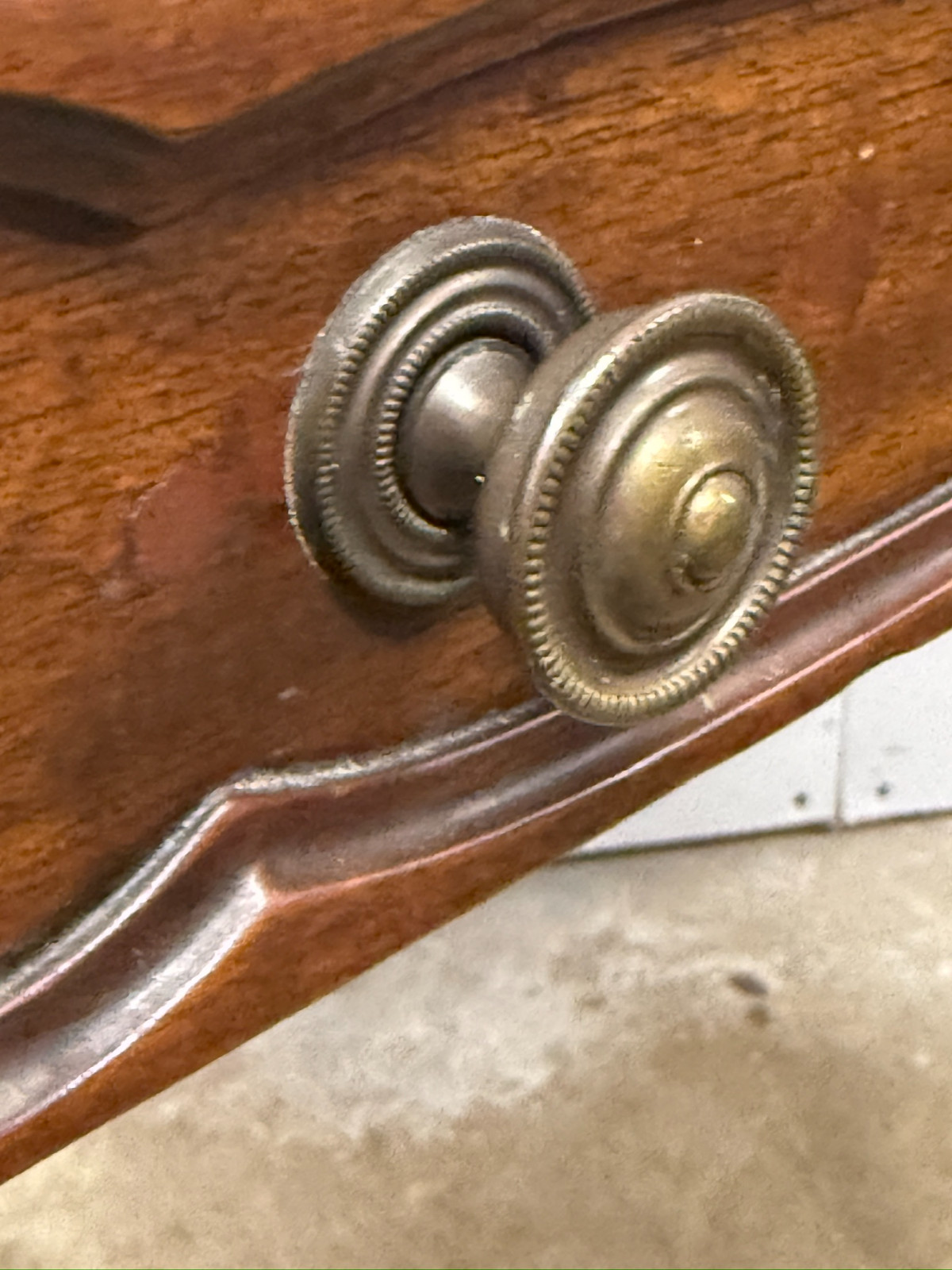 antique french walnut game table handkerchief carved stand card 1800s