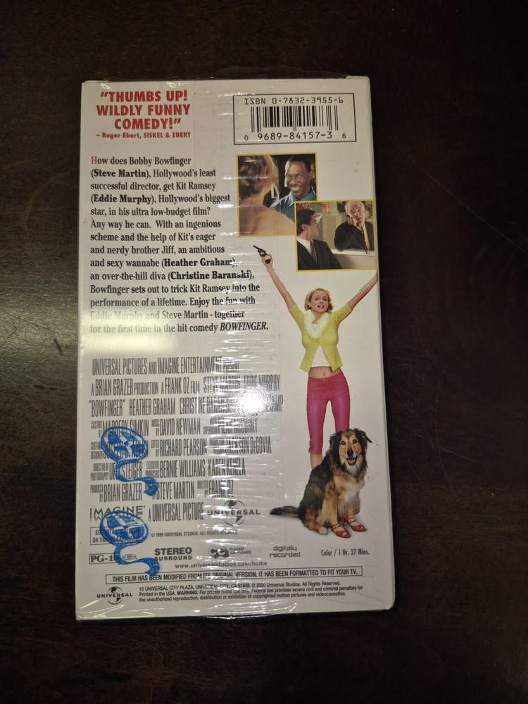 BOWFINGER (VHS, 2000) NEW, Sealed special edition