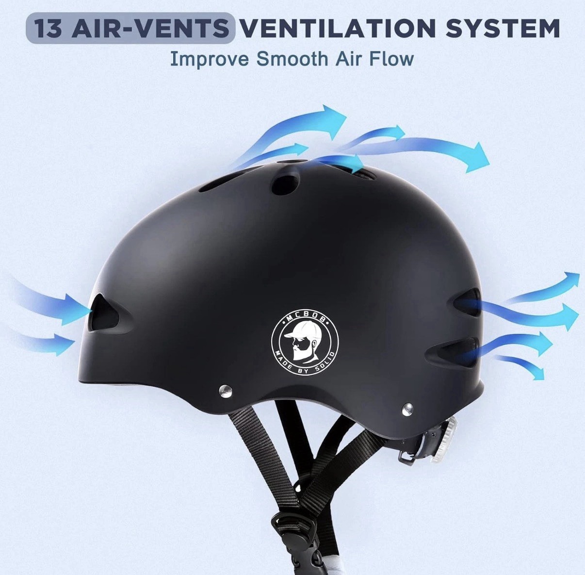 MCBOB Multi Sport Helmet Bike Skate Scooter Protective Gear Medium Size