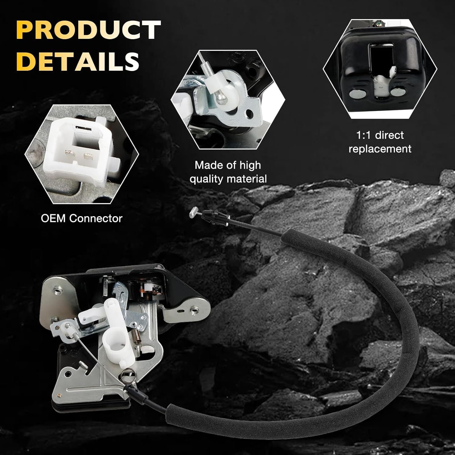 Rear Trunk Tailgate Lock Actuator For 08-20 Dodge Town & Country Journey Ram C/V