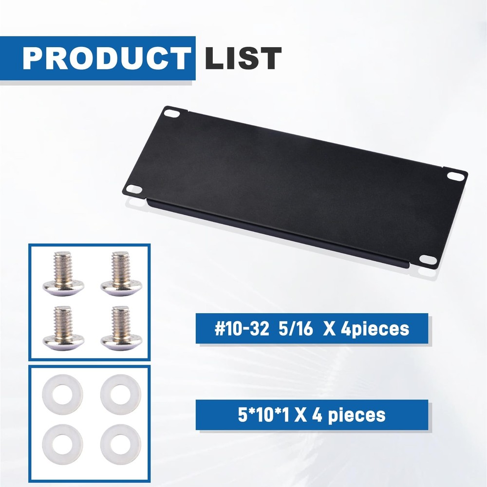 2U Blank Panel for 10 Inch Server Rack Network Cabinet DeskPi RackMate T1/T0