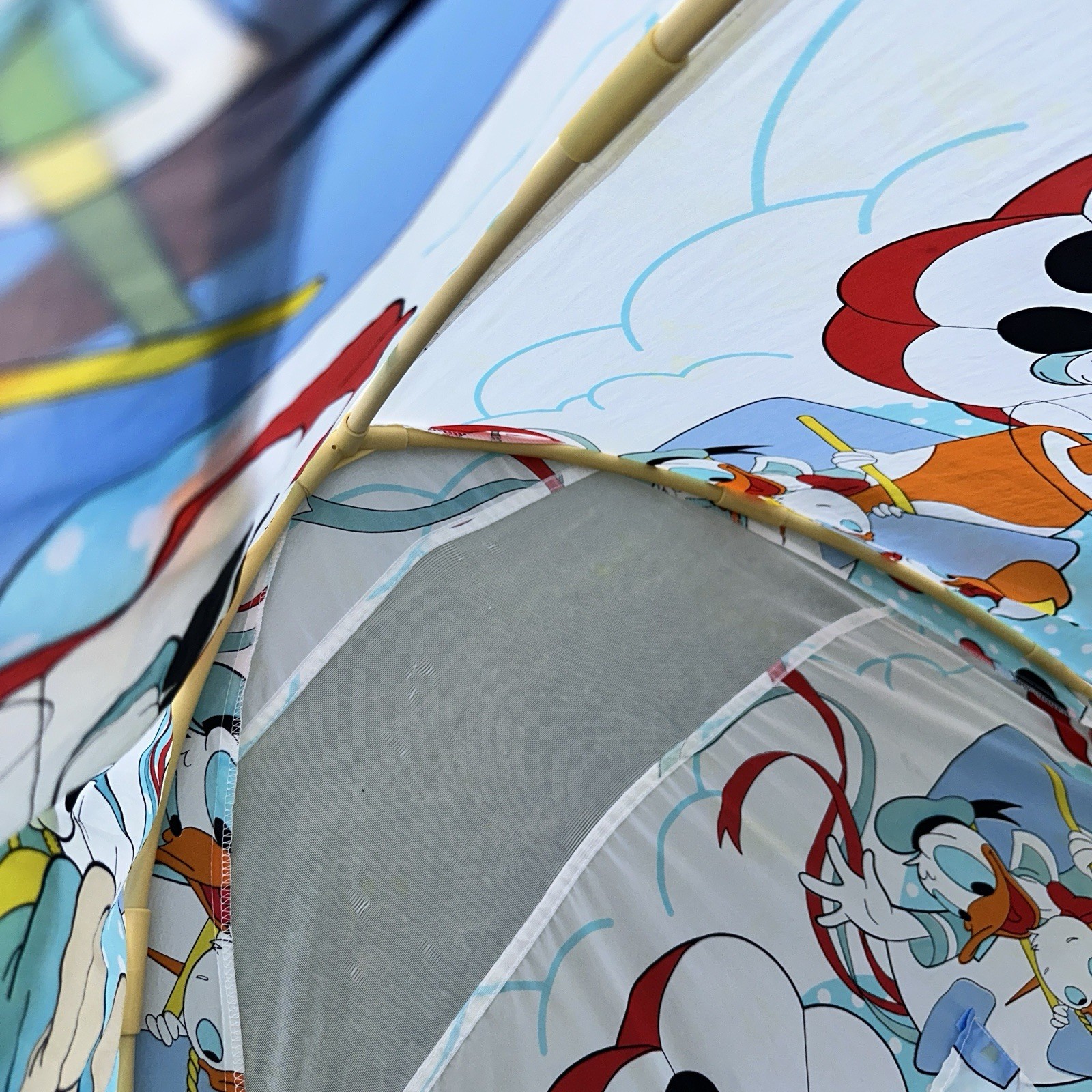 Vtg 80s Disney Hide N And Sleep Bed Tent Mickey Mouse Donald Duck Complete