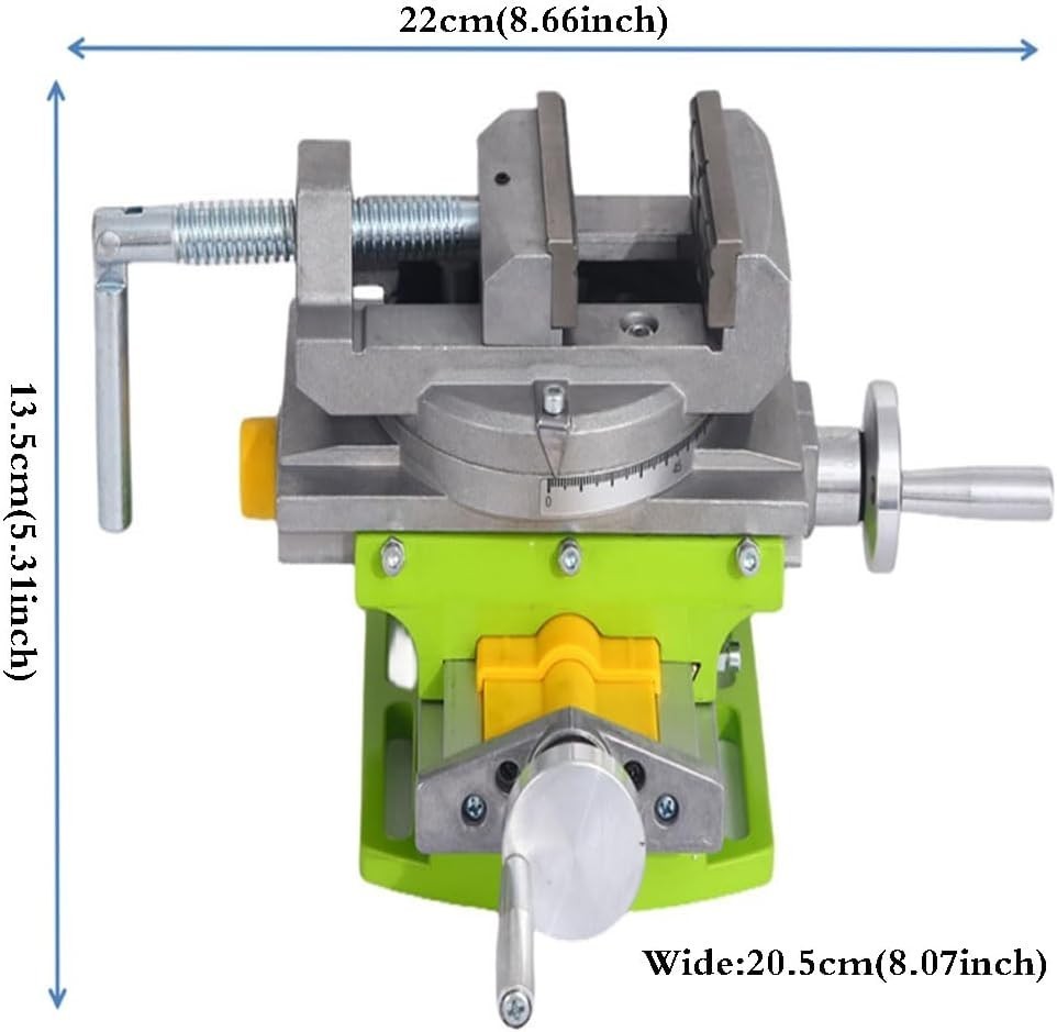 3" Cross Slide Drill Press Vise Horizontal Precision Milling Drilling Machine