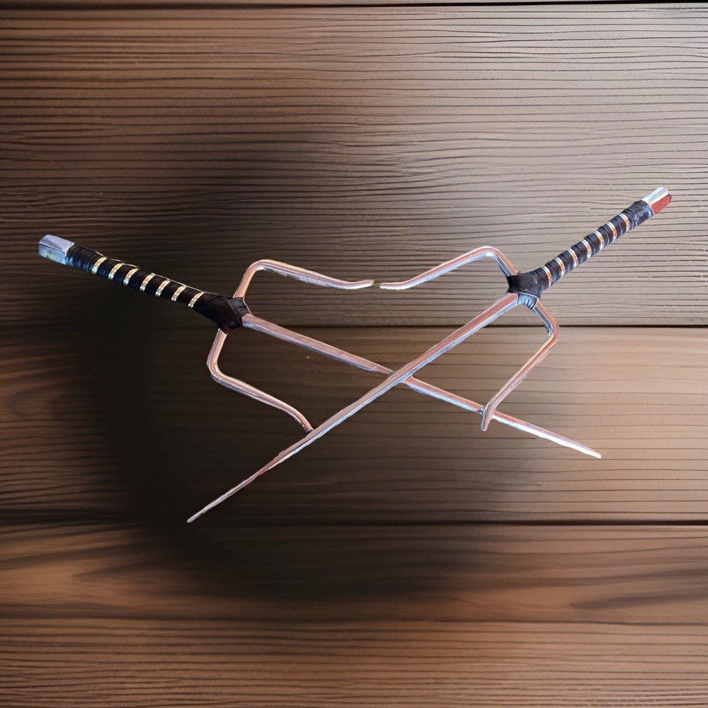 Sais Sword Set Non Sharpened Martial Arts Practice