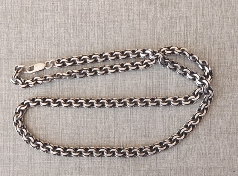 Silver chain, Bismarck 875 sample, weight 49.53 g