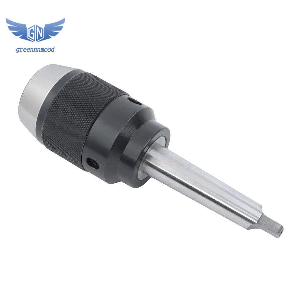 High Precision Keyless Drill Chuck MT2 Integral Shank 1/32" - 1/2" Capacity