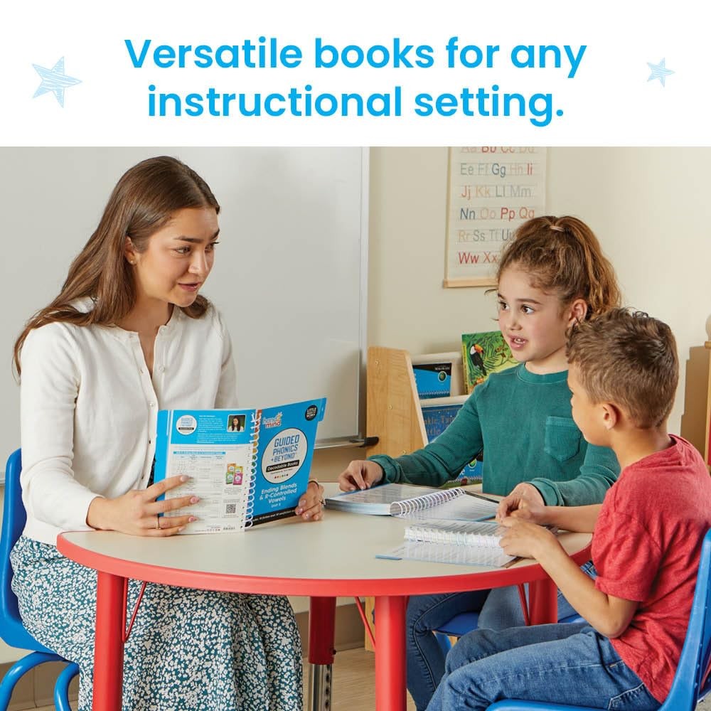 hand2mind Guided Phonics + Beyond Decodable Books Unit 5, Multicolor