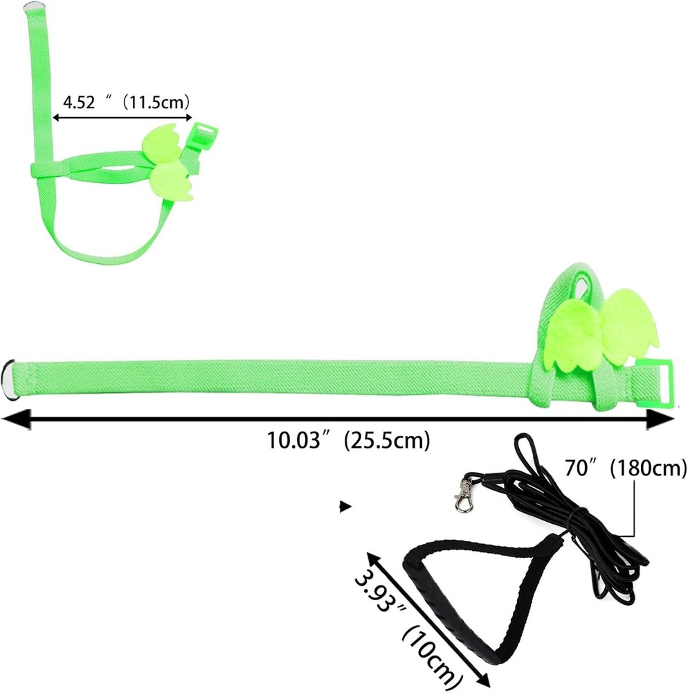 Ergonomic Parrot Harness & Leash - 2m Adjustable Nylon Rope for Safe Adventures